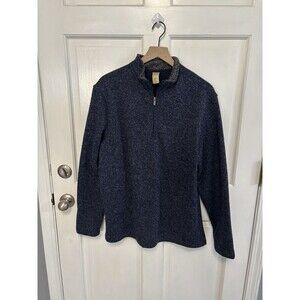 Grove & Hollow Long Sleeve Blue Quarter Zip Sweater Men's Size XL